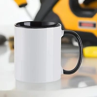 Craft Express 11oz. Sublimation Black Handle Mugs, 6ct.