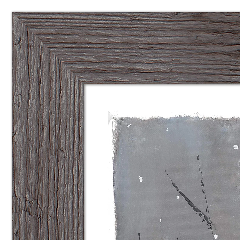 Snowy Christmas Truck Western Gray Framed Print