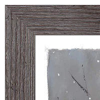 Snowy Christmas Truck Western Gray Framed Print