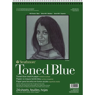 Strathmore® 400 Series Blue Toned Sketch Paper Pad