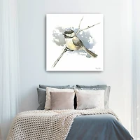 Birds Branches III Chickadee Canvas Giclee