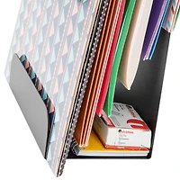 Mind Reader Black Incline Vertical Desk Organizer