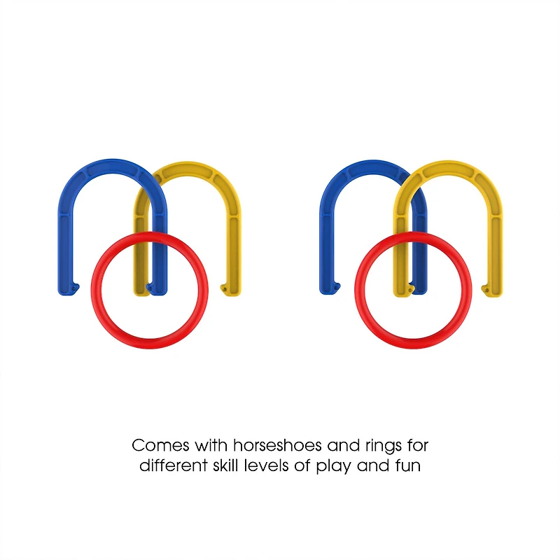 Toy Time 2-in-1 Horseshoe & Ring Toss Set