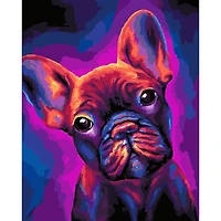 16" x 20" Frenchie Paint-by-Number Kit with Wood Display Hanger by Artist's Loft®
