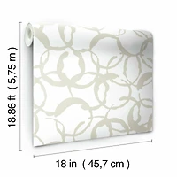 RoomMates Scattered Rings Peel & Stick Wallpaper