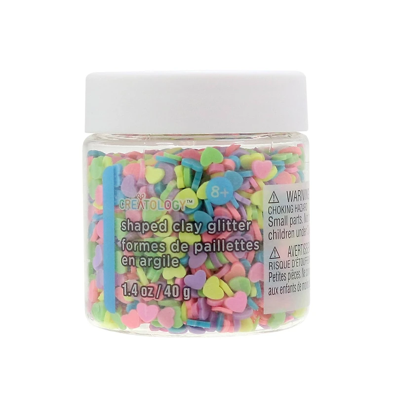 Heart Shaped Clay Glitter by Creatology™