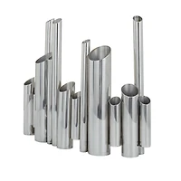 CosmoLiving by Cosmopolitan Silver Stainless Steel Contemporary Vase, 12" x 14" x 4"