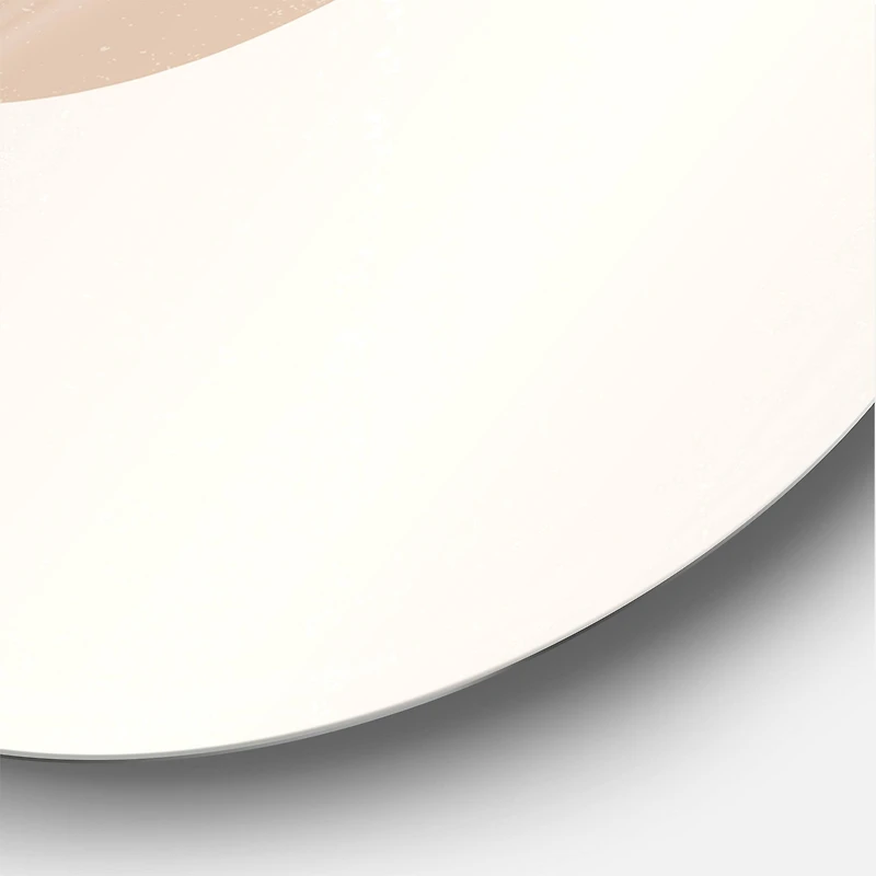 Designart - Abstract Orange Sun and Moon With Tropical Leaf