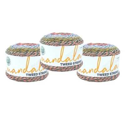 3 Pack Lion Brand® Mandala® Tweed Stripes Yarn