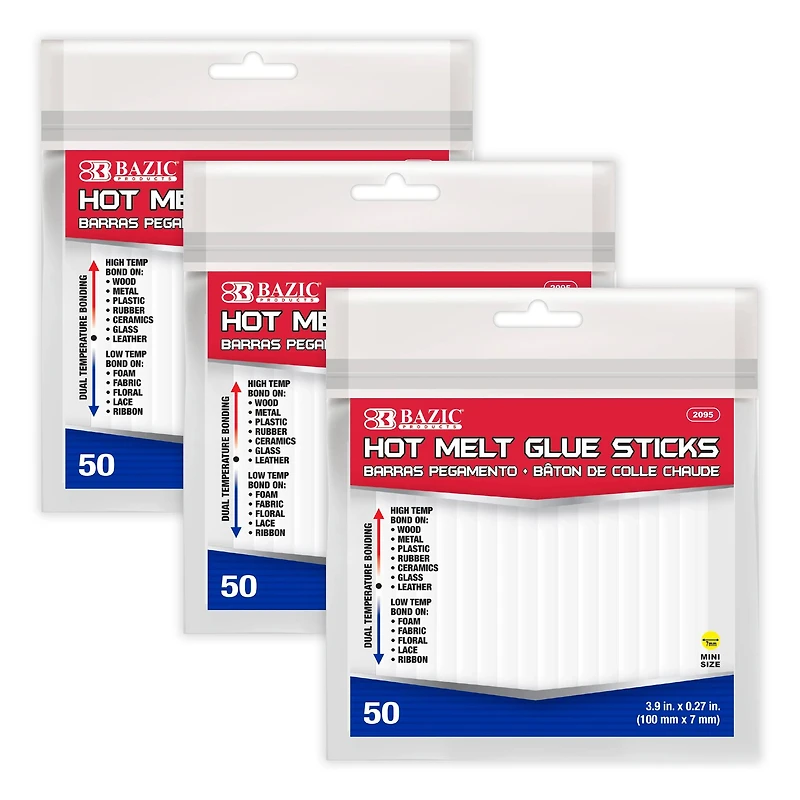 BAZIC Products® Mini Hot Melt Glue Sticks