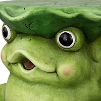 11.75" Frog Outdoor Garden Patio Plant Stand