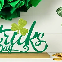 Glitzhome® 16" St. Patrick's Metal Table Décor