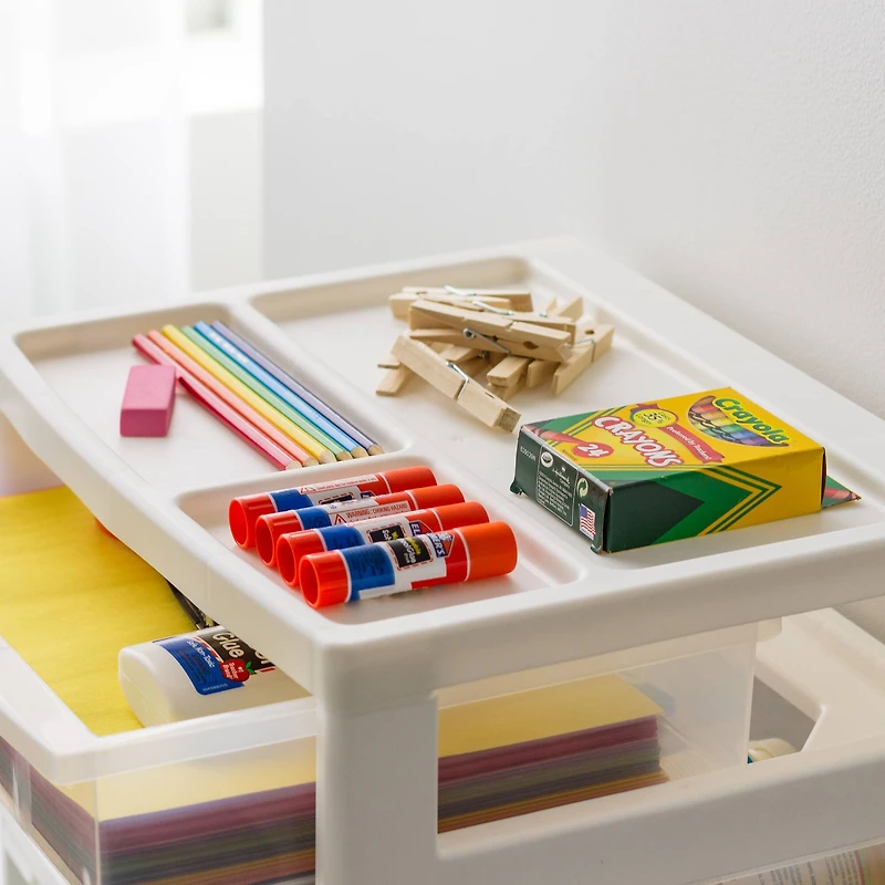 IRIS 13" Clear Tabletop Storage Drawers