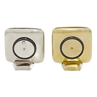 6" Contemporary Aluminum Clock Set