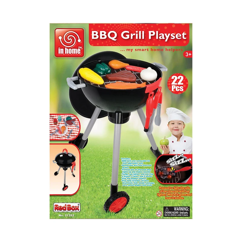 Red Box Toy Light & Sound BBQ Grill Set