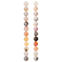 Fire Agate Faceted Round Beads, 10mm by Bead Landing™
