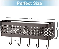 NEX™ Brown Wall Mount Metal Letter Holders Basket