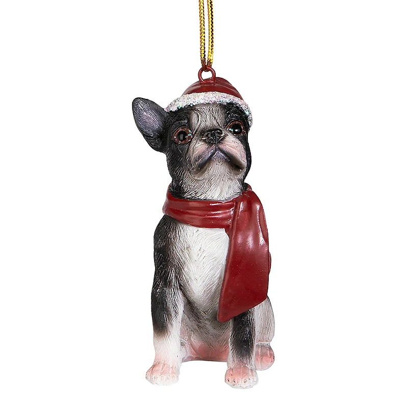 Design Toscano 3.5" Boston Terrier Ornament Sculpture