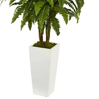 4ft. Marginatum in White Tower Vase