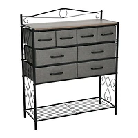 Household Essentials Victoria 8-Drawer Dresser with Shelf