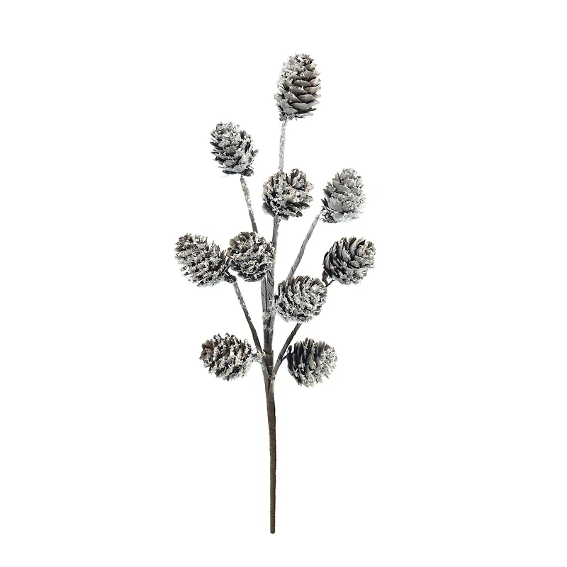 12" Snowy Pinecone Pick by Ashland®