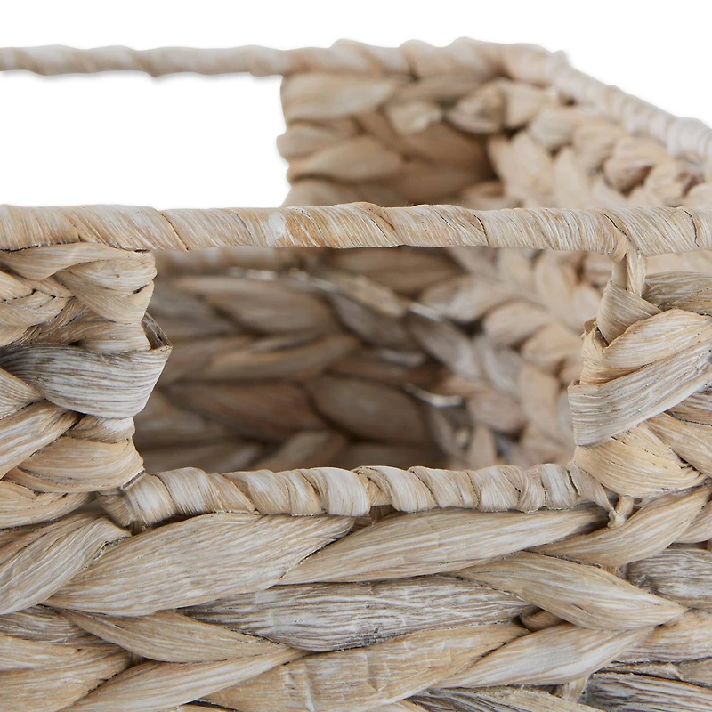 DII® White Wash Hyacinth Basket Set