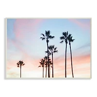 Stupell Industries Sunset Sky with Palm Tree Silhouettes Wall Art
