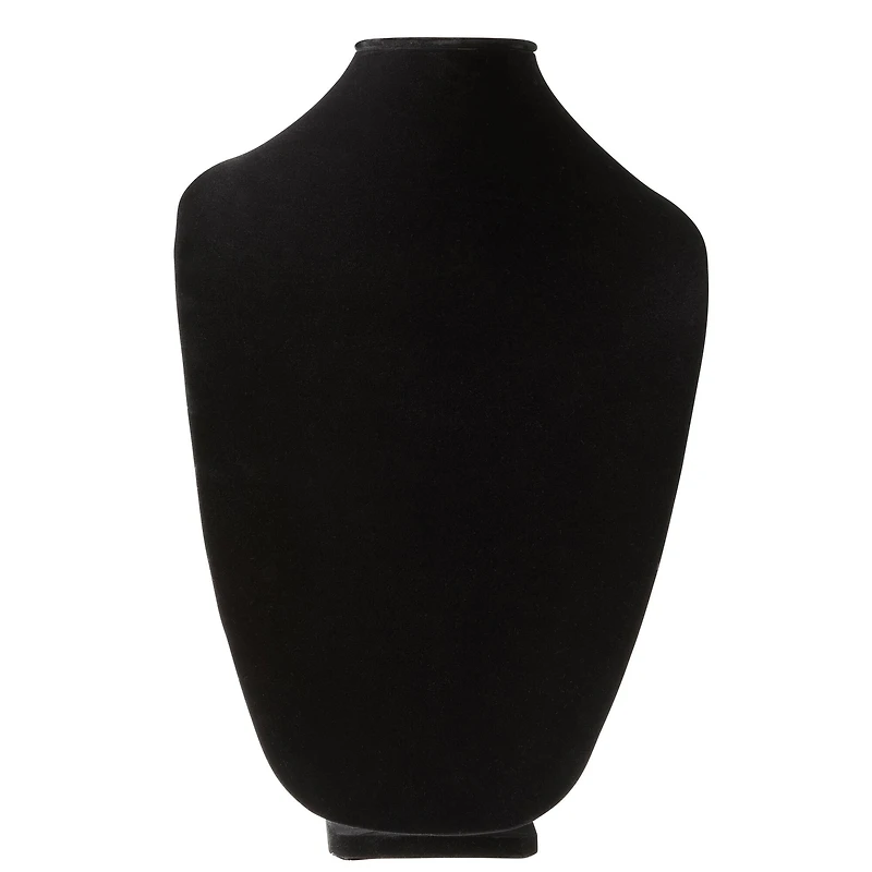15" Black Velvet 3D Necklace Stand by Bead Landing™