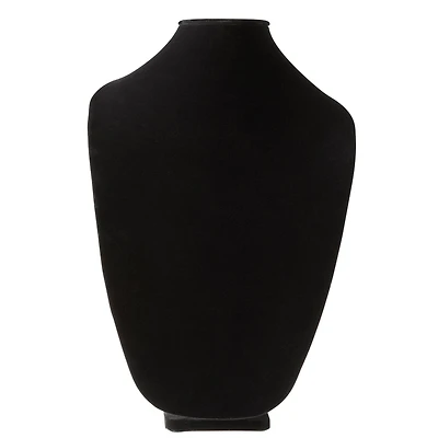 15" Black Velvet 3D Necklace Stand by Bead Landing™