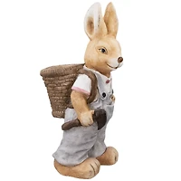 19.25" Boy Rabbit Outdoor Easter Garden Planter