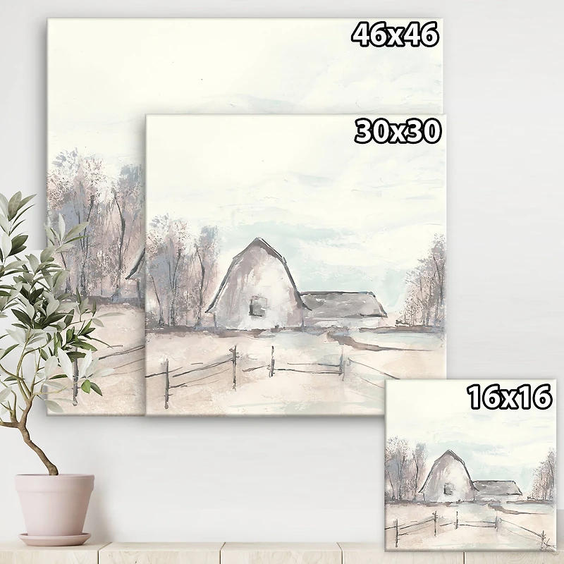 Designart - Farmhouse Barn Grey VIII