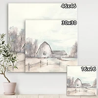 Designart - Farmhouse Barn Grey VIII