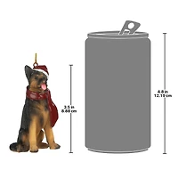 3.5" German Shepard Holiday Dog Ornament