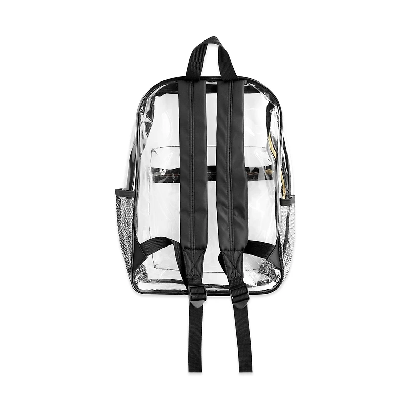 Black Lined Clear Backpack by Make Market®