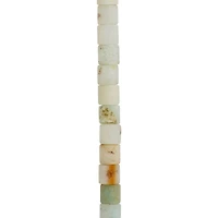 Natural Speckled Matte Amazonite Tube Beads, 5mm by Bead Landing™