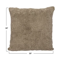 Hello Honey® 20" Sage Cotton Tufted Pillow with Chambray Back