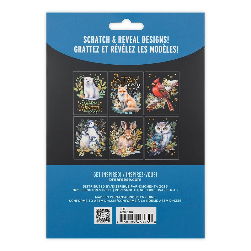 Brea Reese™ Winter Woodland Scratch Art Card Kit