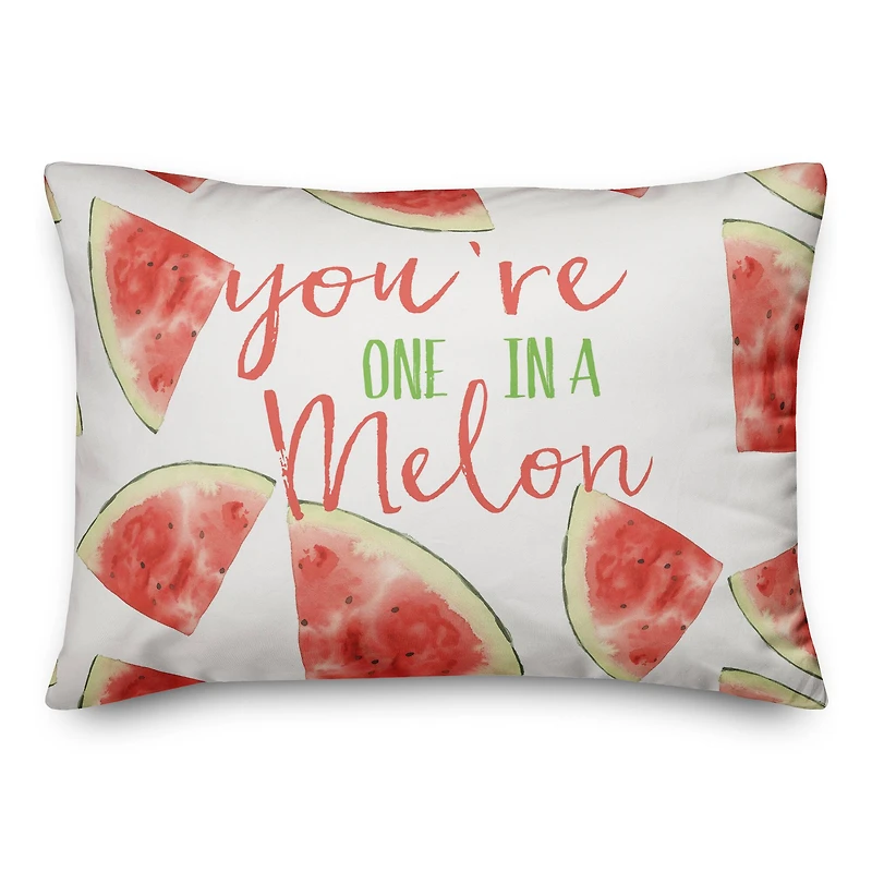 You're One in a Melon 14" x 20" Throw Pillow