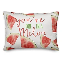 You're One in a Melon 14" x 20" Throw Pillow