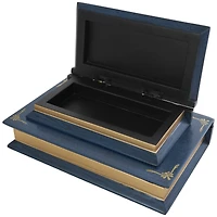 Blue Wooden Pride and Prejudice Storage Faux Book Box, 2ct.