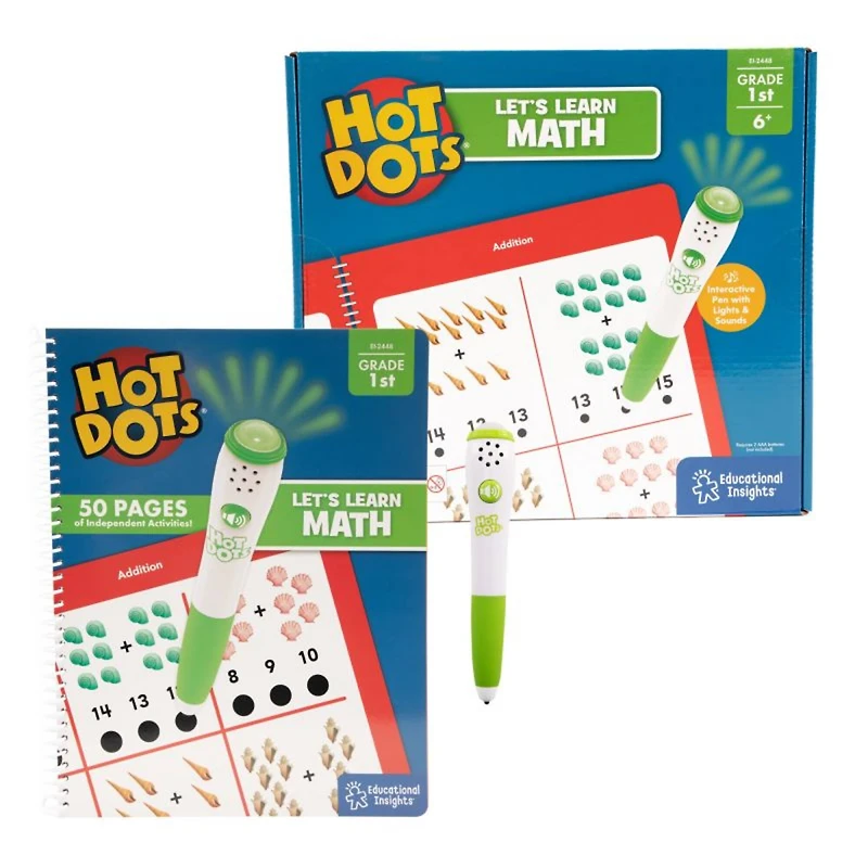 Educational Insights® Hot Dots Let's Learn Math 1st Grade