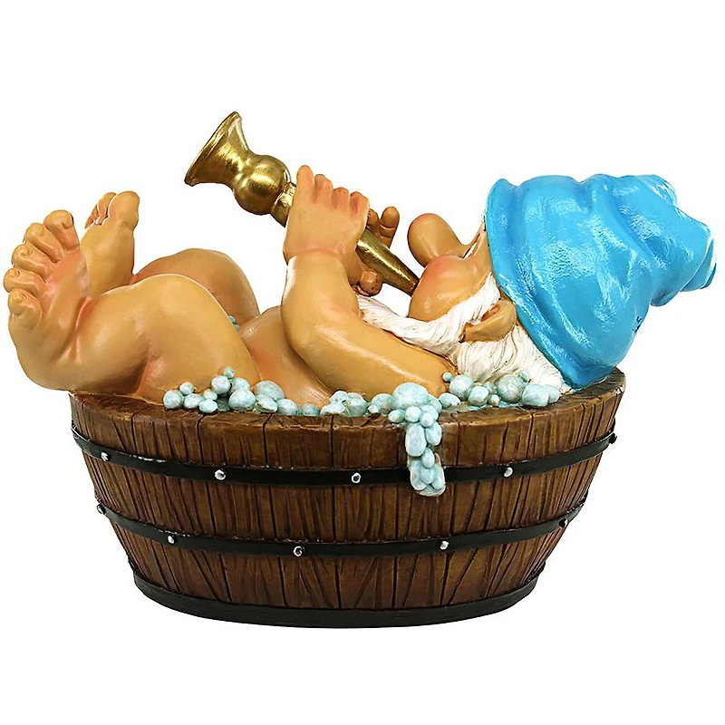 Design Toscano 10.5" Suds the Squeaky Clean Garden Gnome Statue