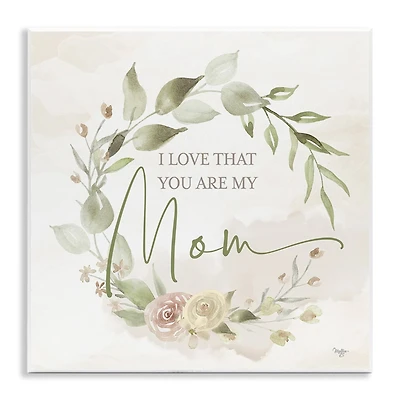 Stupell Industries Mother's Day Rose Wreath Wall Plaque Art