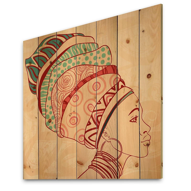 Designart - African American Woman with Turban II