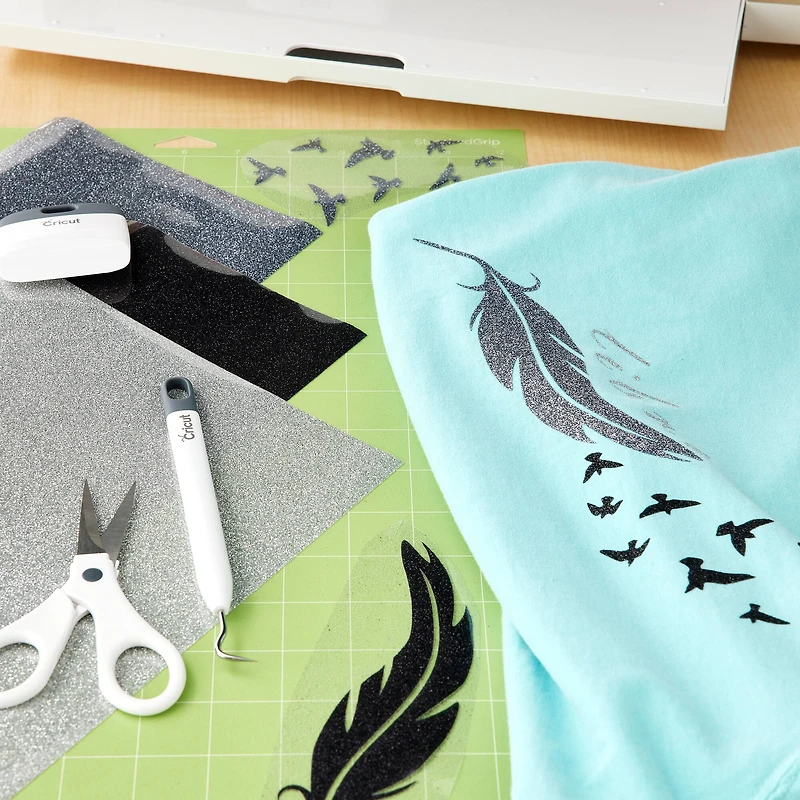 6 Packs: 3 ct. (18 total) Cricut® Glitter Iron On™ Tuxedo Sampler