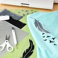 6 Packs: 3 ct. (18 total) Cricut® Glitter Iron On™ Tuxedo Sampler
