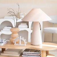 Hello Honey® 10" Nude Beige Natural Elegance Glass Vase