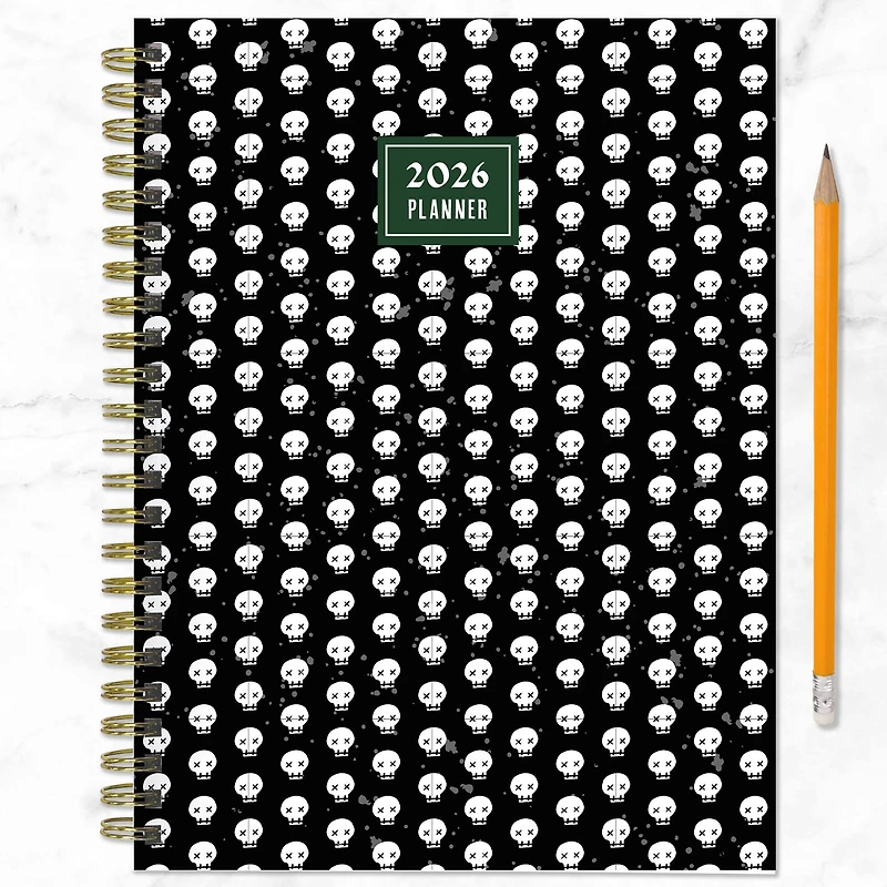 2026 Skulls & Spells Medium Weekly Monthly Planner