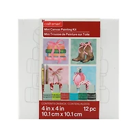 4" x 4" Bows Canvas Painting Kit by Craft Smart®