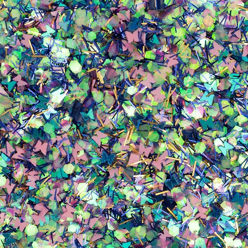 Butterfly Confetti Specialty Polyester Glitter by Recollections™, 0.7oz.